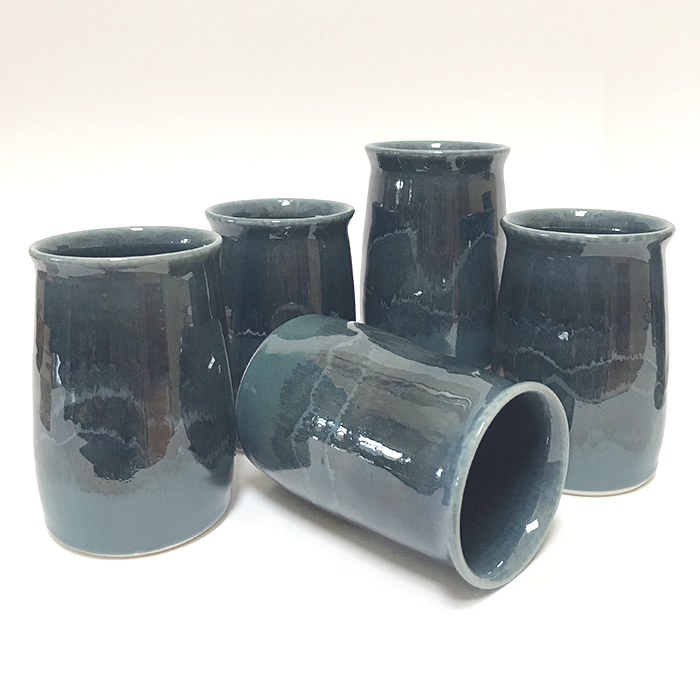 Item 564<br>4.0 in tall x 3.0 in wide tumblers. Only 3 currently remaining. They will hold ~12 oz. of liquid.<br><b>Sold</b>
