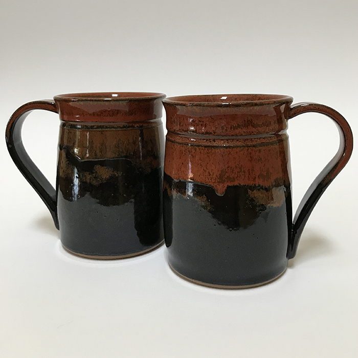 Item 452<br>Coffee or tea mugs, 4.25 in tall x 3.0 in wide<br><b>Sold</b>