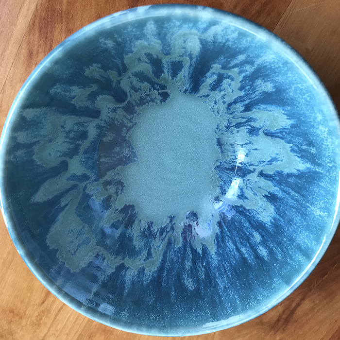 Item 406<br>Turquoise Bowl, 6.0 in wide x 3.0 in tall.<br><b>Sold</b>