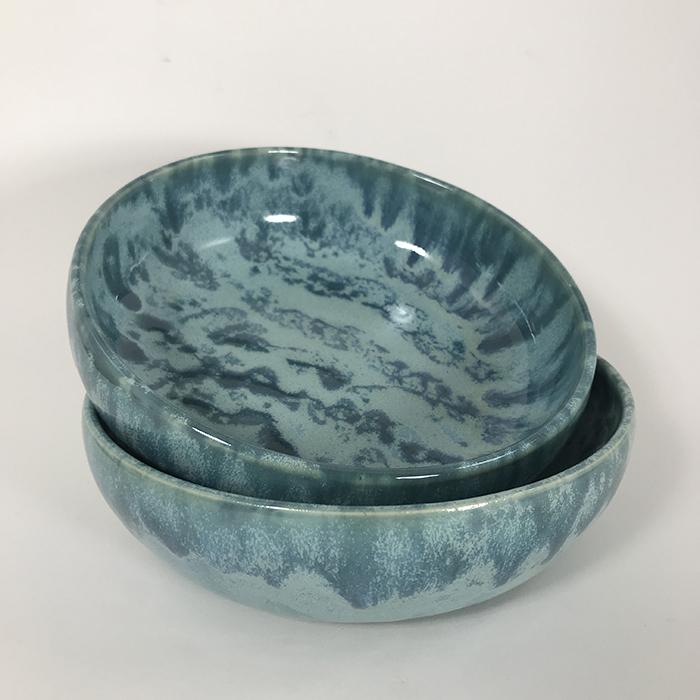 Item 673<br>Turquoise bowls, 1.75 inches tall x 6.75 inches in diameter<br><b>$30 each</b>